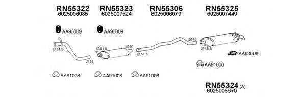 VENEPORTE 550405 Система выпуска ОГ