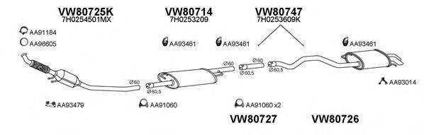 VENEPORTE 800497 Система выпуска ОГ
