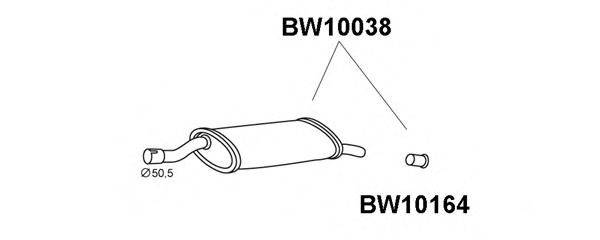 VENEPORTE BW10038 Глушитель выхлопных газов конечный