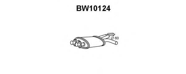 VENEPORTE BW10124 Средний глушитель выхлопных газов