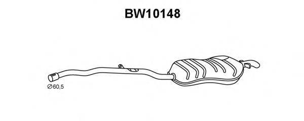 VENEPORTE BW10148 Глушитель выхлопных газов конечный
