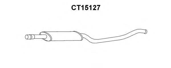 VENEPORTE CT15127 Средний глушитель выхлопных газов