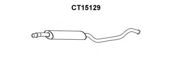 VENEPORTE CT15129 Средний глушитель выхлопных газов