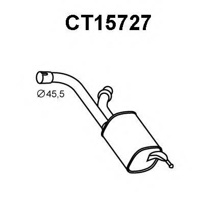 VENEPORTE CT15727 Глушитель выхлопных газов конечный