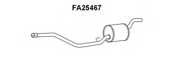 VENEPORTE FA25467 Средний глушитель выхлопных газов