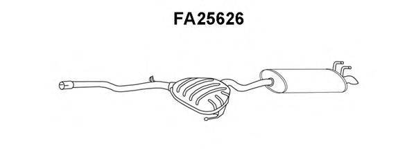 VENEPORTE FA25626 Глушитель выхлопных газов конечный
