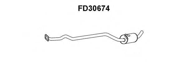 VENEPORTE FD30674 Средний глушитель выхлопных газов