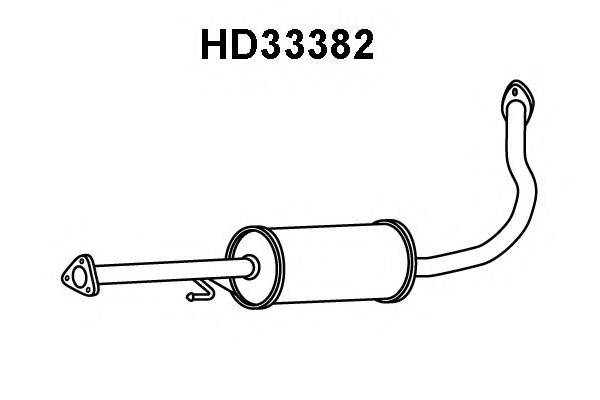 VENEPORTE HD33382 Средний глушитель выхлопных газов