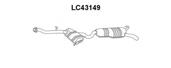 VENEPORTE LC43149 Глушитель выхлопных газов конечный