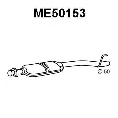 VENEPORTE ME50153 Средний глушитель выхлопных газов