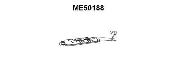 VENEPORTE ME50188 Средний глушитель выхлопных газов