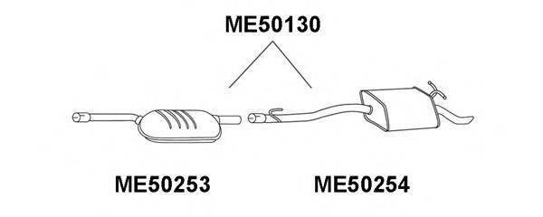 VENEPORTE ME50253 Предглушитель выхлопных газов