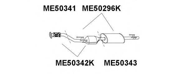 VENEPORTE ME50343 Глушитель выхлопных газов конечный