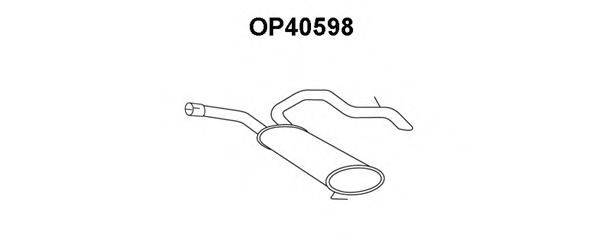 VENEPORTE OP40598 Глушитель выхлопных газов конечный