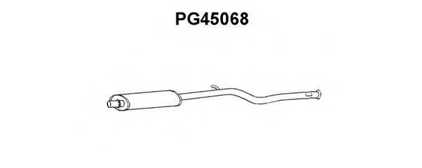 VENEPORTE PG45068 Средний глушитель выхлопных газов