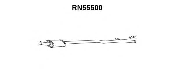 VENEPORTE RN55500 Предглушитель выхлопных газов