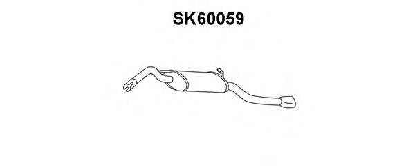 VENEPORTE SK60059 Глушитель выхлопных газов конечный