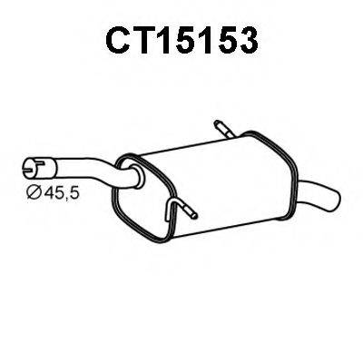 VENEPORTE CT15153 Глушитель выхлопных газов конечный