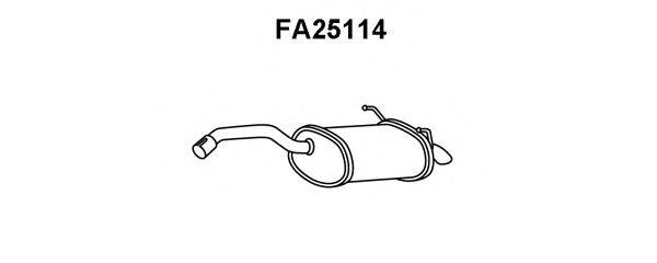 VENEPORTE FA25114 Глушитель выхлопных газов конечный