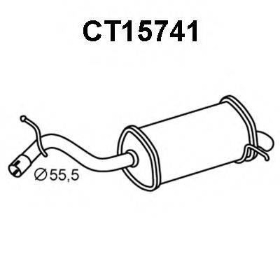 VENEPORTE CT15741 Глушитель выхлопных газов конечный