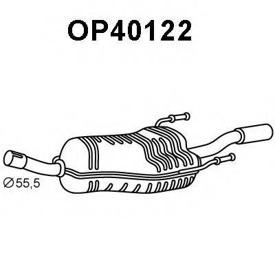 VENEPORTE OP40122 Глушитель выхлопных газов конечный