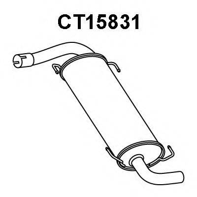 VENEPORTE CT15831 Глушитель выхлопных газов конечный