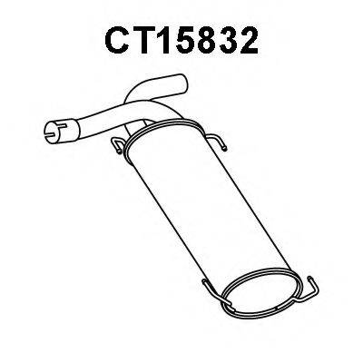 VENEPORTE CT15832 Глушитель выхлопных газов конечный