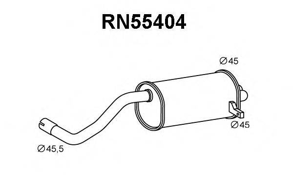 VENEPORTE RN55404 Глушитель выхлопных газов конечный