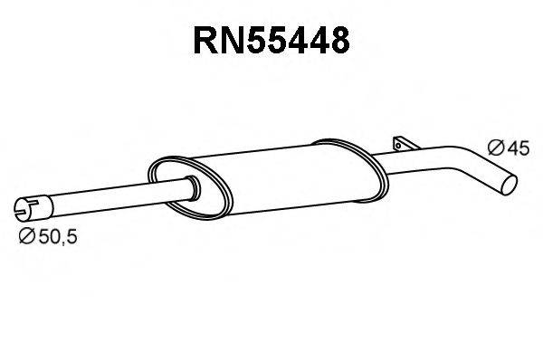 VENEPORTE RN55448 Предглушитель выхлопных газов