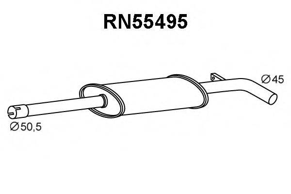 VENEPORTE RN55495 Предглушитель выхлопных газов