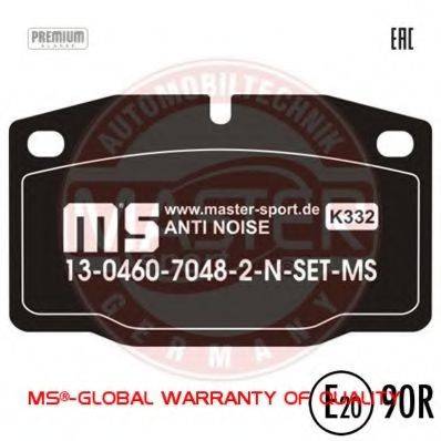 MASTER-SPORT 13046070482NSETMS Комплект тормозных колодок, дисковый тормоз