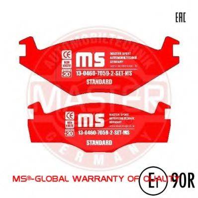 MASTER-SPORT 13046070592SETMS Комплект тормозных колодок, дисковый тормоз
