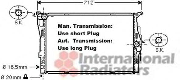 VAN WEZEL 06002292 Радиатор, охлаждение двигателя