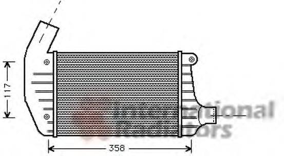VAN WEZEL 01004067 Интеркулер
