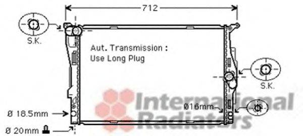 VAN WEZEL 06002303 Радиатор, охлаждение двигателя