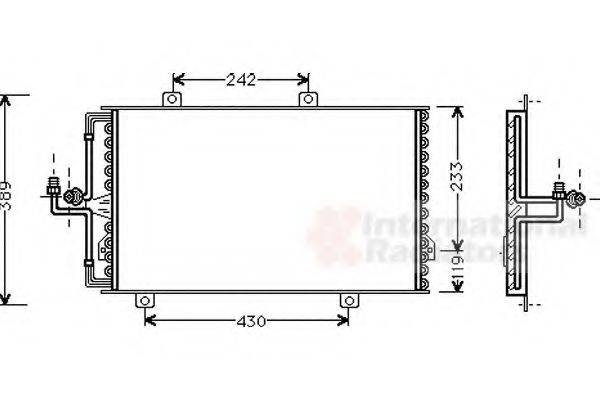 VAN WEZEL 01005060 Конденсатор, кондиционер