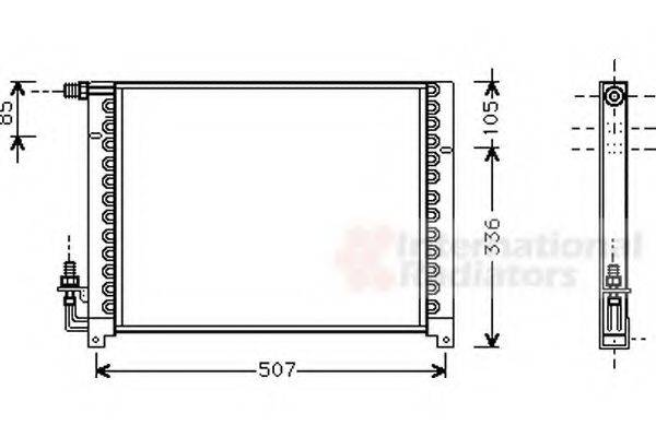 VAN WEZEL 01005061 Конденсатор, кондиционер