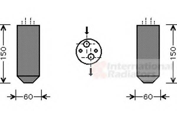 VAN WEZEL 8100D078 Осушитель, кондиционер