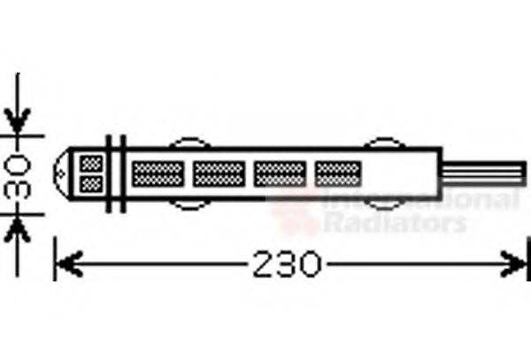 VAN WEZEL 1700D315 Осушитель, кондиционер