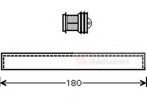 VAN WEZEL 1700D343 Осушитель, кондиционер