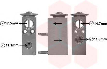 VAN WEZEL 18001462 Расширительный клапан, кондиционер