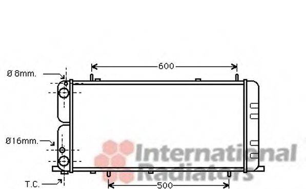 VAN WEZEL 03002051 Радиатор, охлаждение двигателя