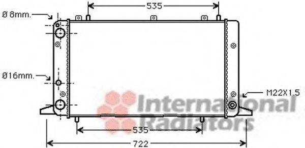 VAN WEZEL 03002053 Радиатор, охлаждение двигателя