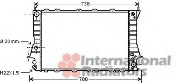 VAN WEZEL 03002082 Радиатор, охлаждение двигателя