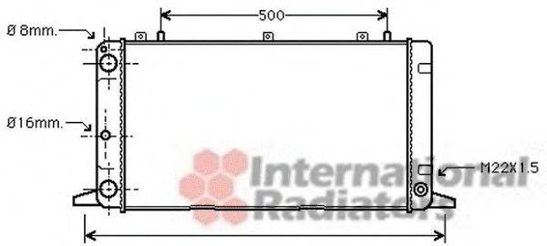 VAN WEZEL 03002098 Радиатор, охлаждение двигателя