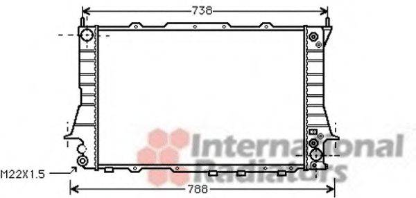 VAN WEZEL 03002101 Радиатор, охлаждение двигателя