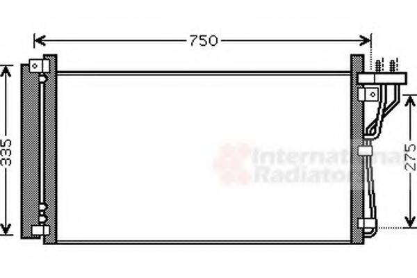 VAN WEZEL 82005184 Конденсатор, кондиционер