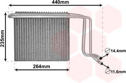 VAN WEZEL 3000V563 Испаритель, кондиционер