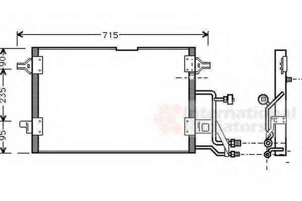 VAN WEZEL 03005116 Конденсатор, кондиционер