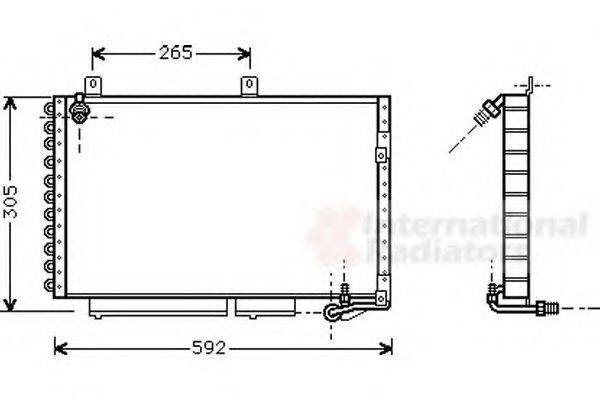 VAN WEZEL 03005120 Конденсатор, кондиционер